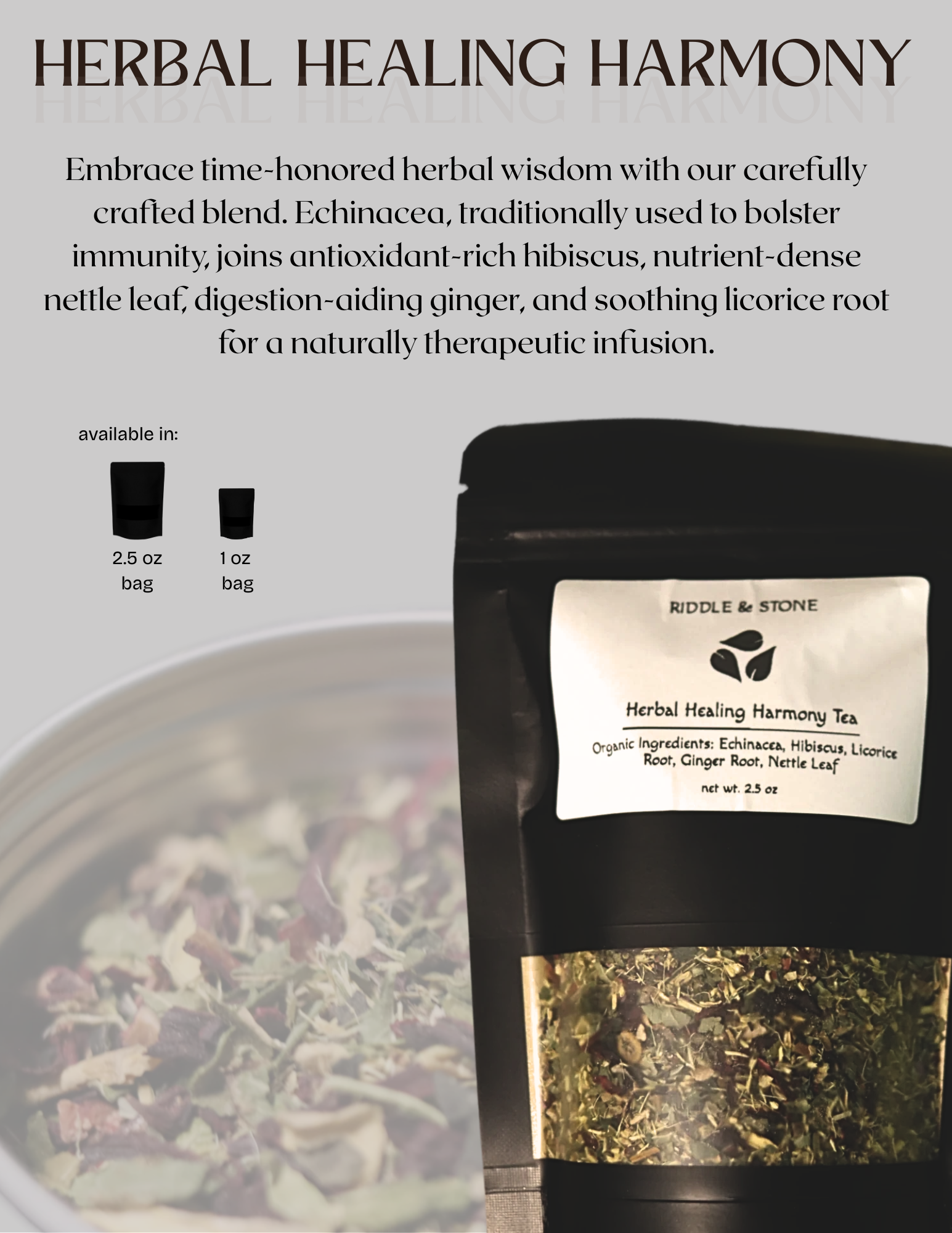 Herbal Healing Harmony Tea - 1 oz.