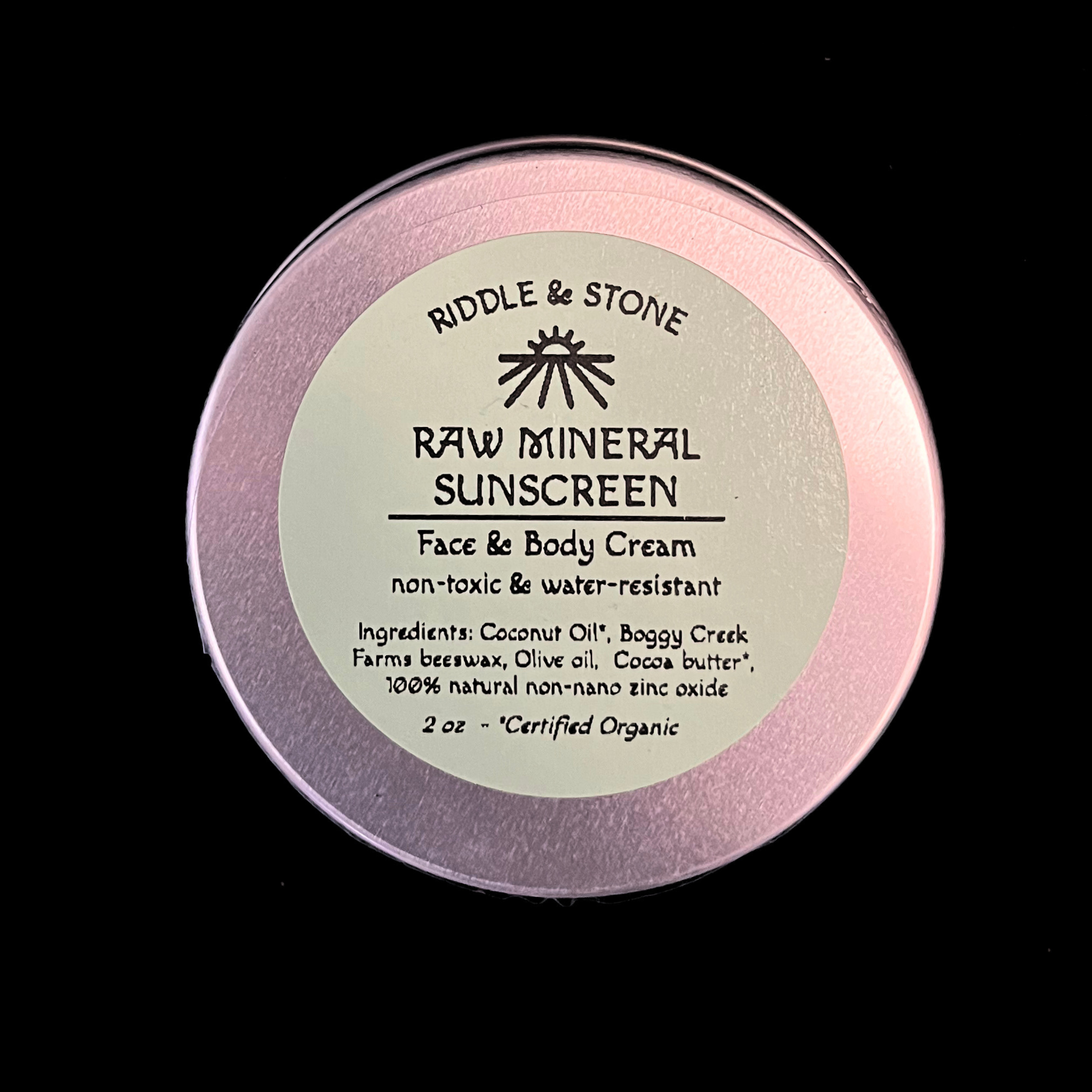 Raw Mineral Sunscreen