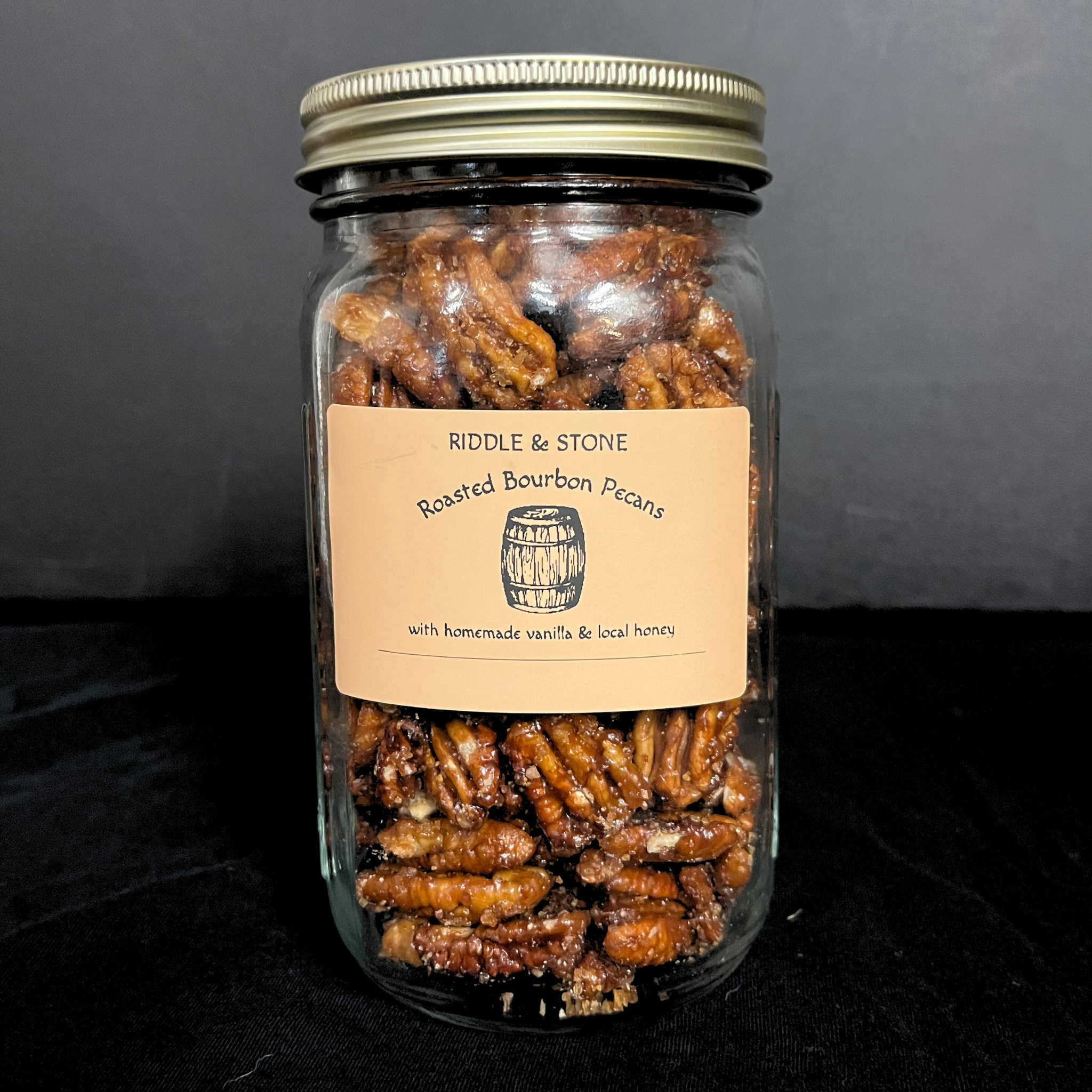 Roasted Bourbon Candied Pecans