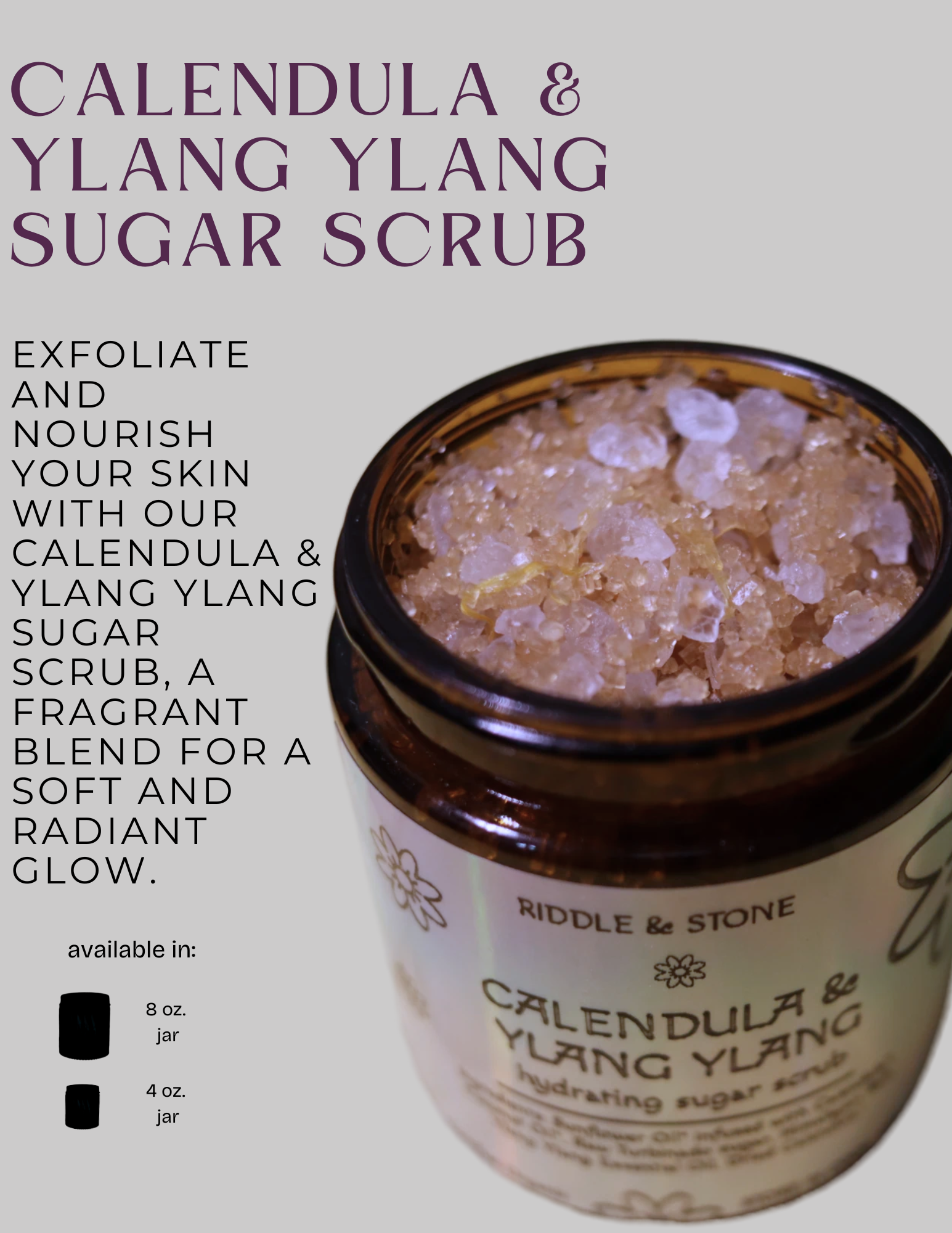 Calendula & Ylang Ylang Sugar Scrub (L)