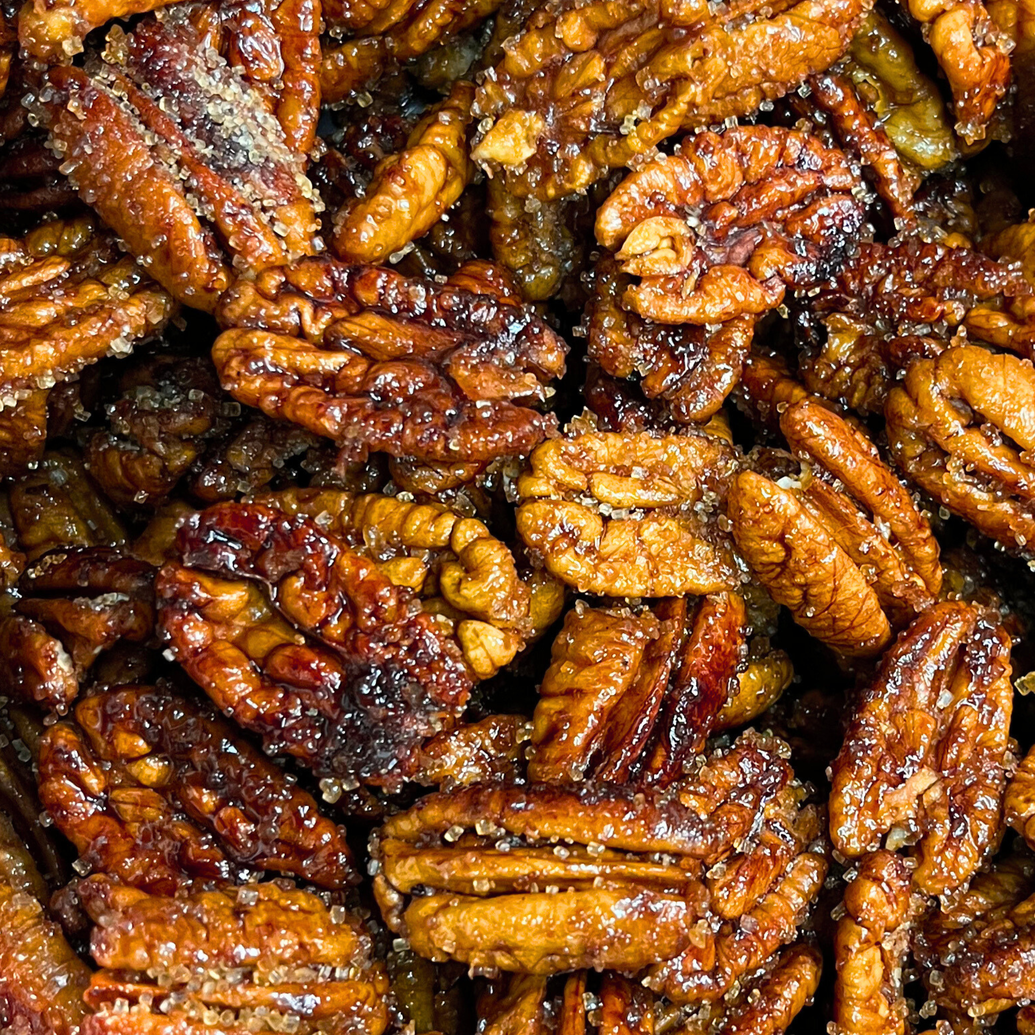 Roasted Bourbon Candied Pecans